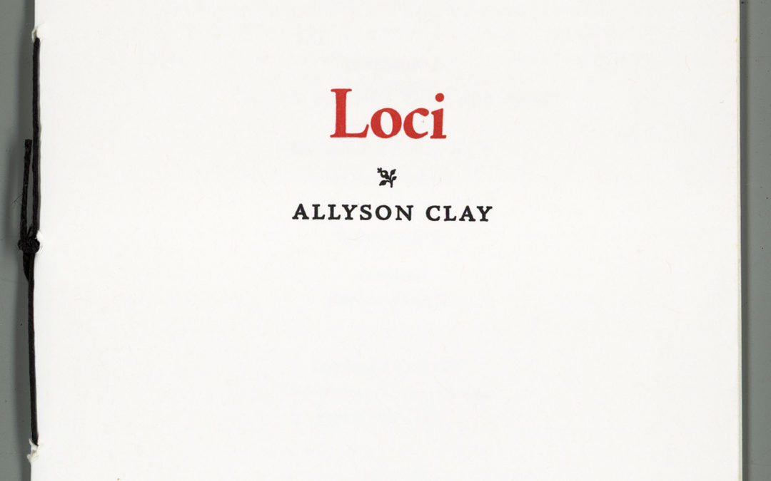 Loci – artist book